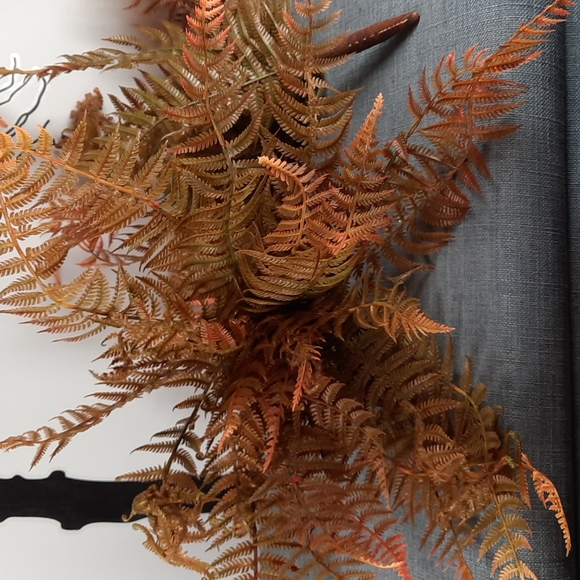 Artificial Fern Bush Silk Flower Arrangement Accent Realistic Fall Autumn - Picture 2 of 5